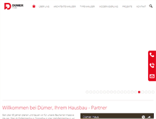Tablet Screenshot of duemer-gruppe.de
